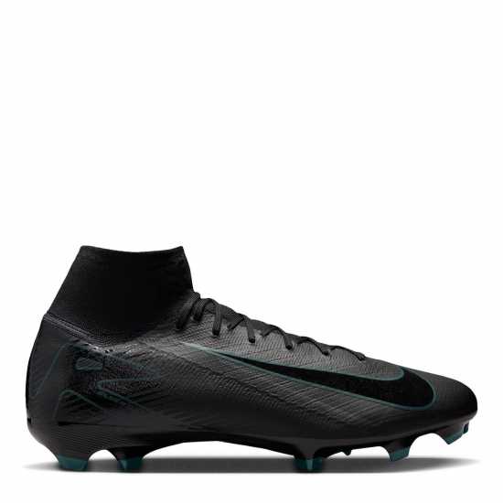 Nike Zoom Mercurial Superfly 10 Pro Firm Ground Football Boots Черно/Зелено 