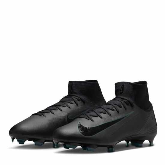 Nike Zoom Mercurial Superfly 10 Pro Firm Ground Football Boots Черно/Зелено 