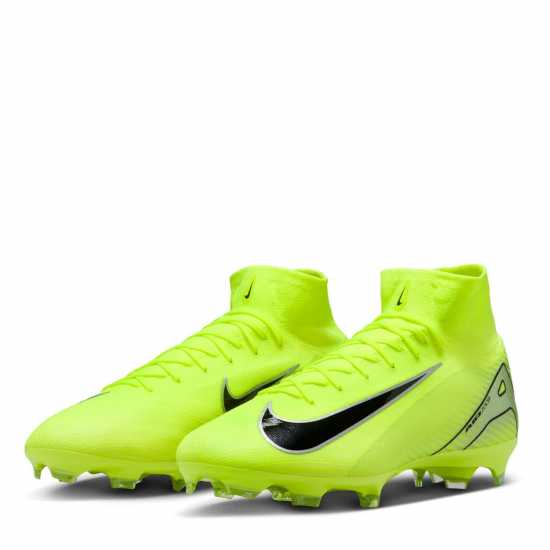 Nike Zoom Mercurial Superfly 10 Pro Firm Ground Football Boots Волт/Черен 