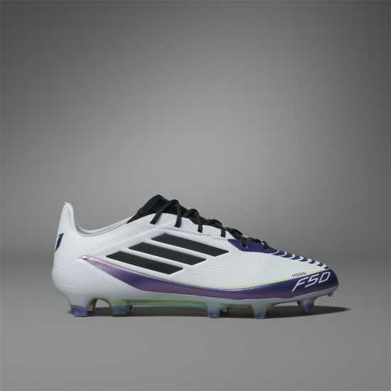 Adidas F50 Elite Firm Ground Football Boots Бяло/Лилаво 