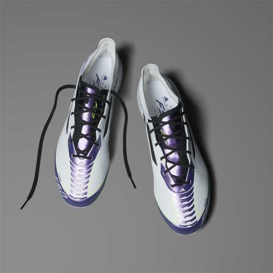 Adidas F50 Elite Firm Ground Football Boots Бяло/Лилаво 