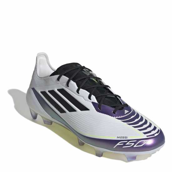 Adidas F50 Elite Firm Ground Football Boots Бяло/Лилаво 