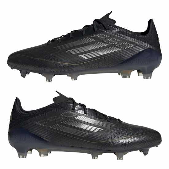 Adidas F50 Elite Firm Ground Football Boots Черно/сребро Футболни стоножки