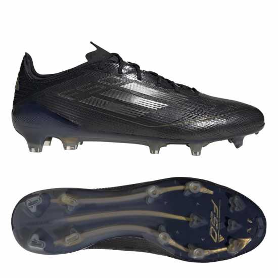 Adidas F50 Elite Firm Ground Football Boots Черно/сребро Футболни стоножки