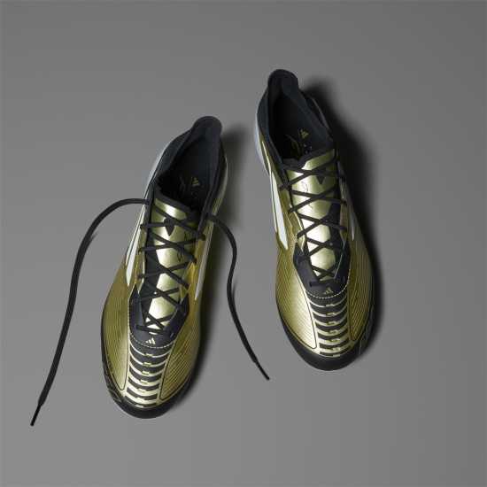 Adidas F50 Elite Firm Ground Football Boots Злато/Черно Футболни стоножки