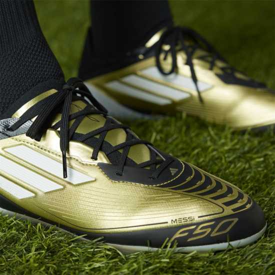 Adidas F50 Elite Firm Ground Football Boots Злато/Черно Футболни стоножки