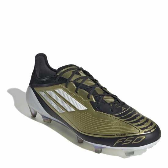 Adidas F50 Elite Firm Ground Football Boots Злато/Черно Футболни стоножки