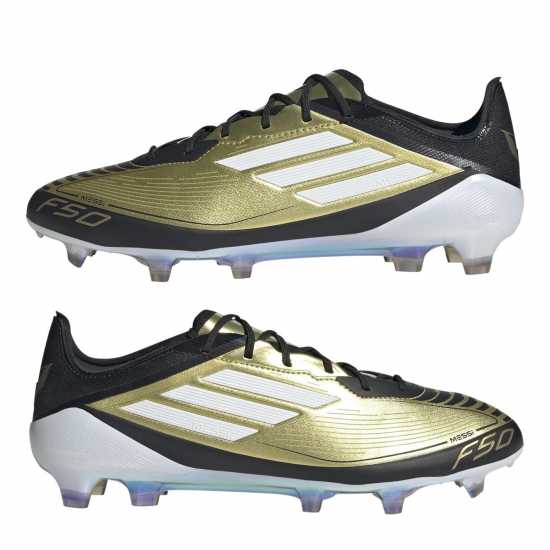 Adidas F50 Elite Firm Ground Football Boots Злато/Черно Футболни стоножки