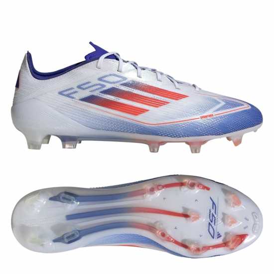 Adidas F50 Elite Firm Ground Football Boots Бяло/Червено/Синьо Футболни стоножки