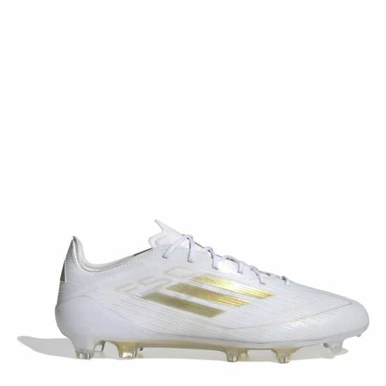 Adidas F50 Elite Firm Ground Football Boots Бяло/Златно/Бяло Футболни стоножки