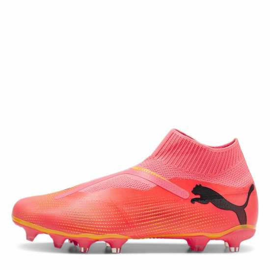 Puma Future 7 Match+ Laceless Firm Ground Football Boots Оранжево/Черно Футболни стоножки