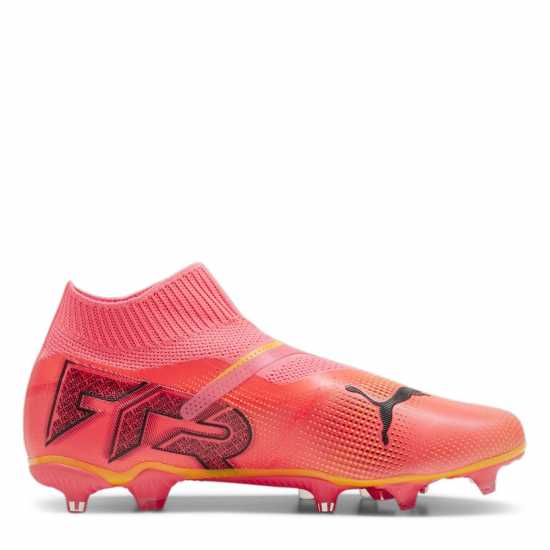 Puma Future 7 Match+ Laceless Firm Ground Football Boots Оранжево/Черно Футболни стоножки