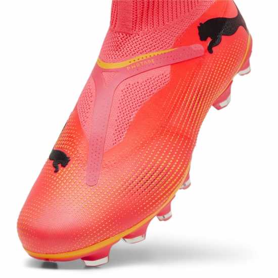 Puma Future 7 Match+ Laceless Firm Ground Football Boots Оранжево/Черно Футболни стоножки