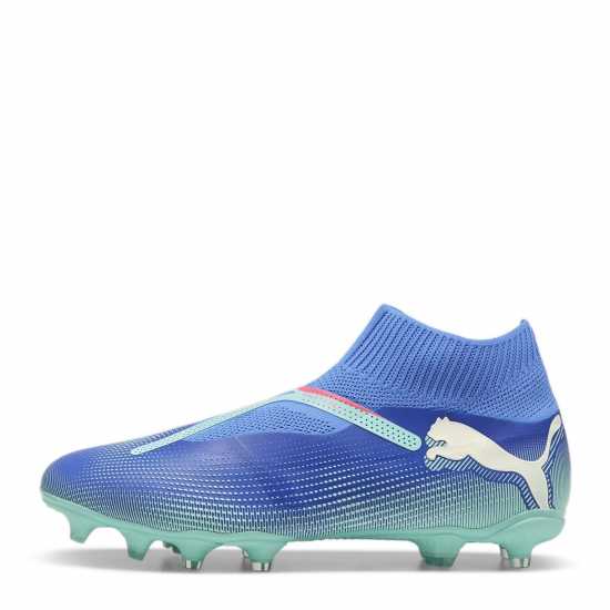 Puma Future 7 Match+ Laceless Firm Ground Football Boots Синьо/Бяло/Зелено Футболни стоножки