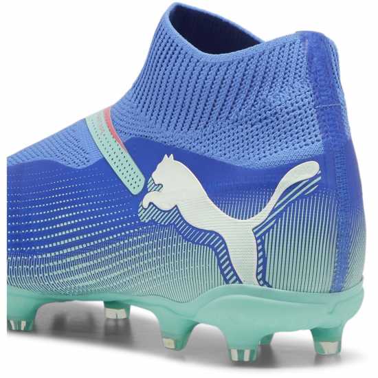 Puma Future 7 Match+ Laceless Firm Ground Football Boots Синьо/Бяло/Зелено Футболни стоножки