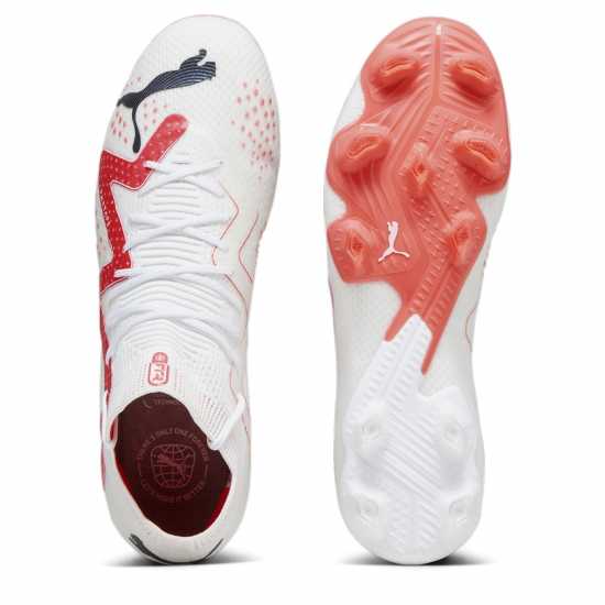 Puma Future Ultimate.1 Firm Ground Football Boots White/Pink Футболни стоножки