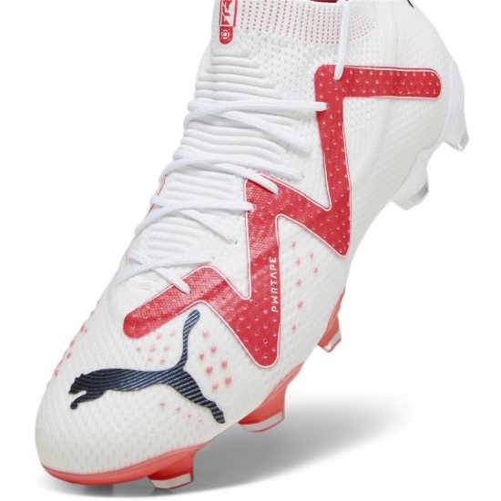 Puma Future Ultimate.1 Firm Ground Football Boots White/Pink Футболни стоножки