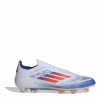 Adidas F50 Elite Laceless Firm Ground Football Boots Бяло/Червено/Синьо Футболни стоножки