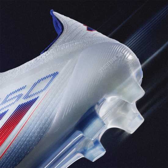 Adidas F50 Elite Laceless Firm Ground Football Boots Бяло/Червено/Синьо Футболни стоножки