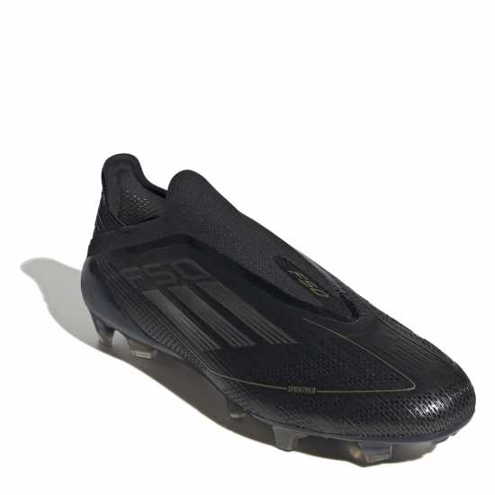 Adidas F50 Elite Laceless Firm Ground Football Boots Черно/сребро Футболни стоножки