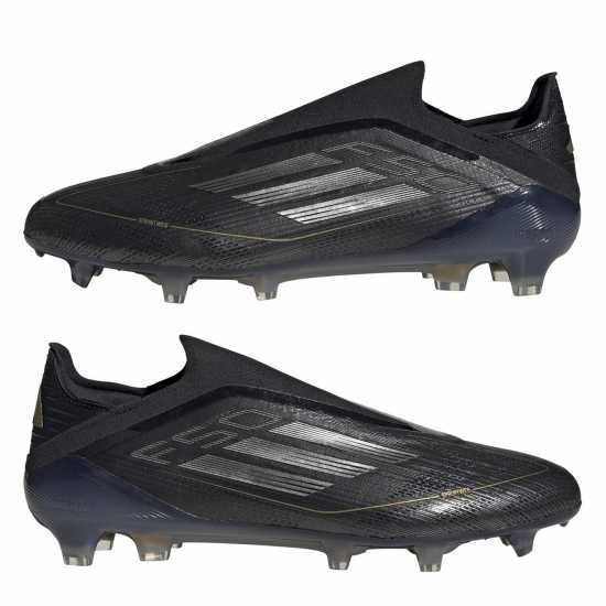 Adidas F50 Elite Laceless Firm Ground Football Boots Черно/сребро Футболни стоножки