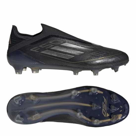 Adidas F50 Elite Laceless Firm Ground Football Boots Черно/сребро Футболни стоножки