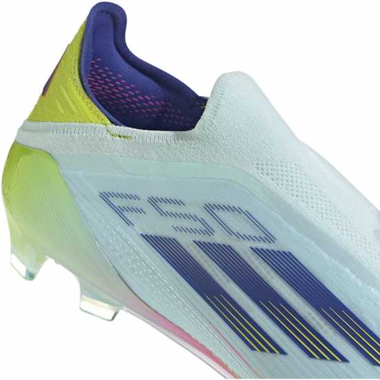 Adidas F50 Elite Laceless Firm Ground Football Boots Синьо/Жълто Футболни стоножки