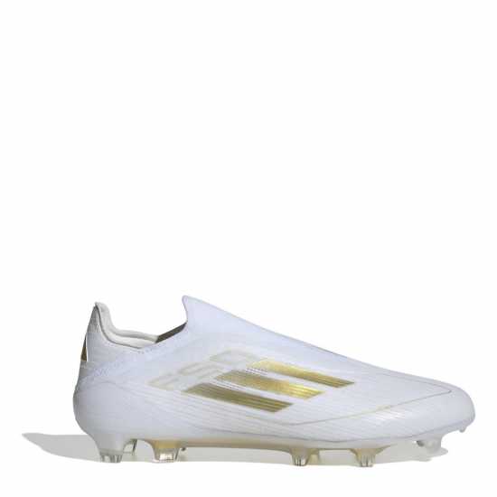 Adidas F50 Elite Laceless Firm Ground Football Boots Бяло/Златно/Бяло 