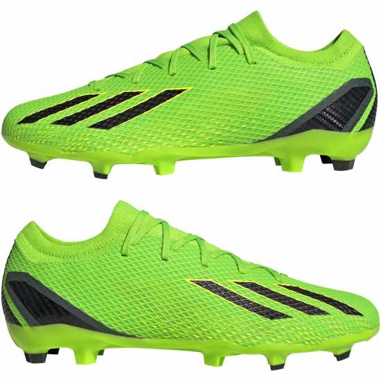 Adidas X Speedportal.3 Firm Ground Football Boots Green/Blk/Yell Футболни стоножки