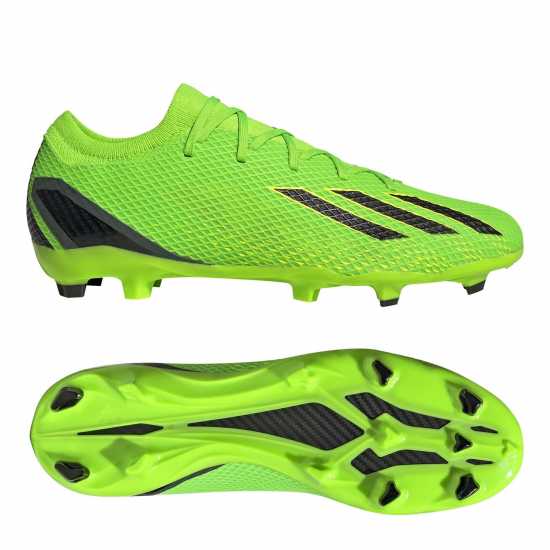 Adidas X Speedportal.3 Firm Ground Football Boots Green/Blk/Yell Футболни стоножки