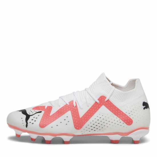 Puma Future Match.3  Firm Ground Football Boots White/Pink Футболни стоножки