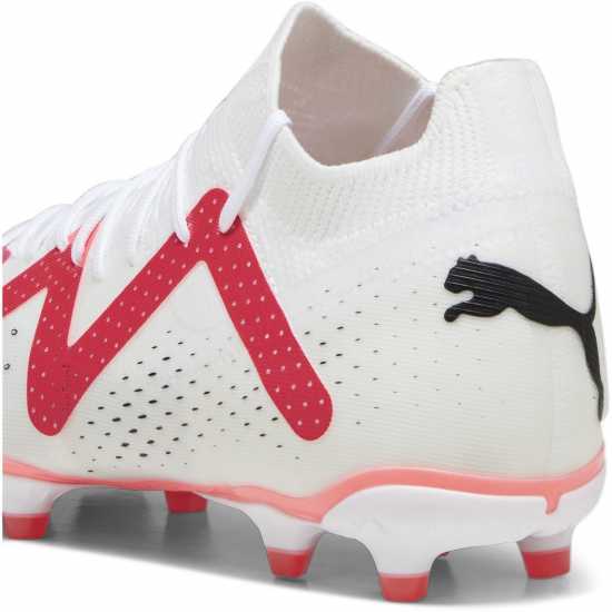 Puma Future Match.3  Firm Ground Football Boots White/Pink Футболни стоножки