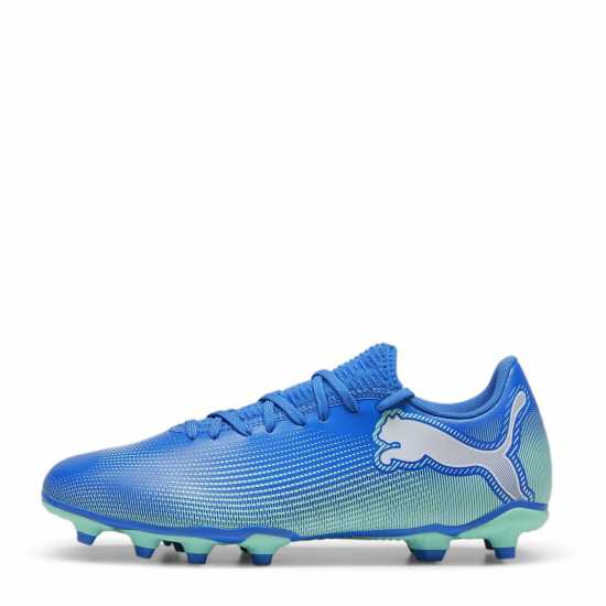 Puma Future 7 Play Firm Ground Football Boots Синьо/Бяло/Зелено Футболни стоножки