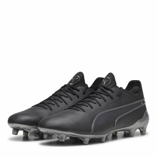 Puma King Ultimate Firm Ground Football Boots Черно/Асфалт Футболни стоножки