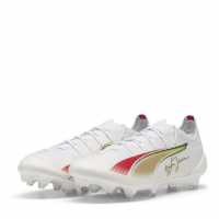 Puma Ultra Ultimate Firm Ground Football Boots Бяло/Злато/Червено 