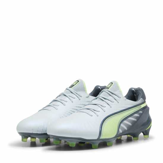 Puma King Ultimate Launch Firm Ground Football Boots Сиво/Жълто Футболни стоножки