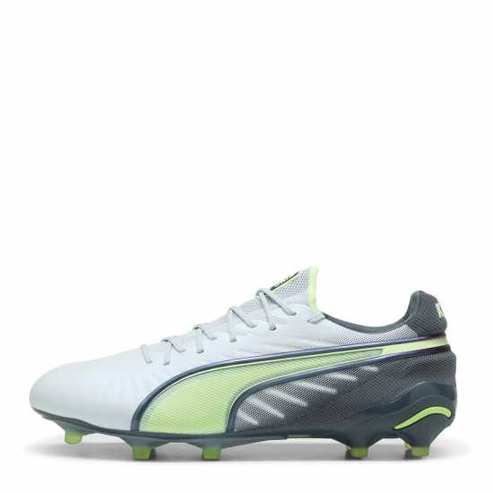 Puma King Ultimate Launch Firm Ground Football Boots Сиво/Жълто Футболни стоножки