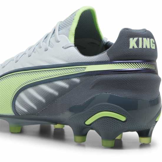 Puma King Ultimate Launch Firm Ground Football Boots Сиво/Жълто Футболни стоножки