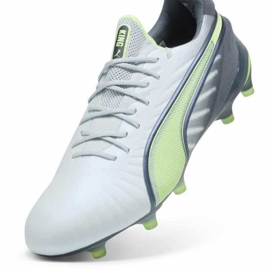 Puma King Ultimate Launch Firm Ground Football Boots Сиво/Жълто Футболни стоножки