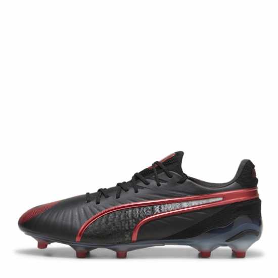 Puma King Ultimate Launch Firm Ground Football Boots Черно/Червено Футболни стоножки