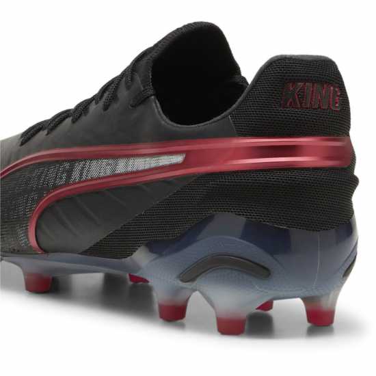 Puma King Ultimate Launch Firm Ground Football Boots Черно/Червено Футболни стоножки