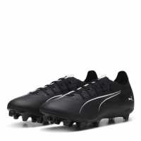 Puma Ultra Match Firm Ground Football Boots Черно/Бяло Футболни стоножки