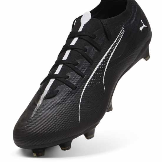 Puma Ultra Match Firm Ground Football Boots Черно/Бяло Футболни стоножки