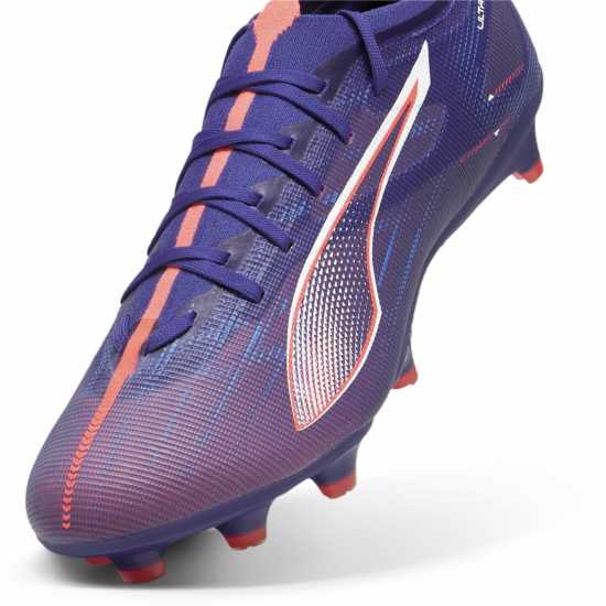 Puma Ultra Match Firm Ground Football Boots Лилаво/Бяло/Оранжево Футболни стоножки