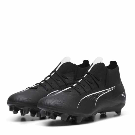 Puma Ultra Match+ Firm Ground Football Boots Черно/Бяло Футболни стоножки