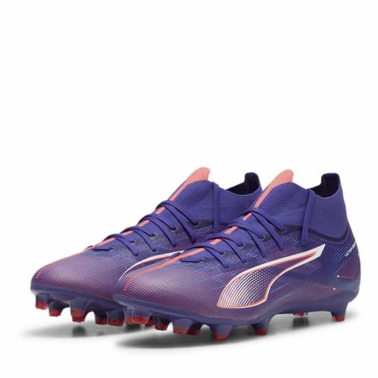 Puma Ultra Match+ Firm Ground Football Boots Лилаво/Бяло/Оранжево Футболни стоножки