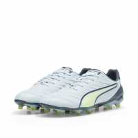 Puma King Pro Firm Ground Football Boots Лед/Ябълка/Сиво 