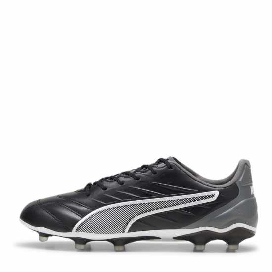 Puma King Pro Firm Ground Football Boots Черно/Бяло Футболни стоножки