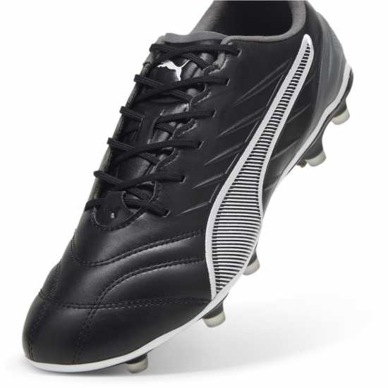 Puma King Pro Firm Ground Football Boots Черно/Бяло Футболни стоножки