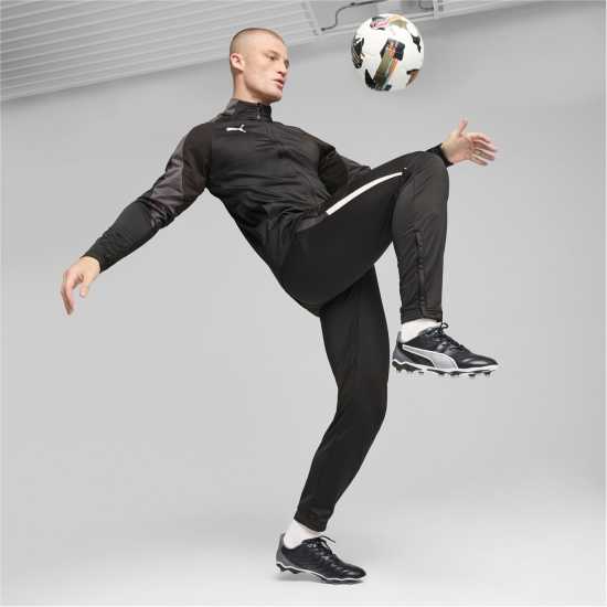 Puma King Pro Firm Ground Football Boots Черно/Бяло Футболни стоножки